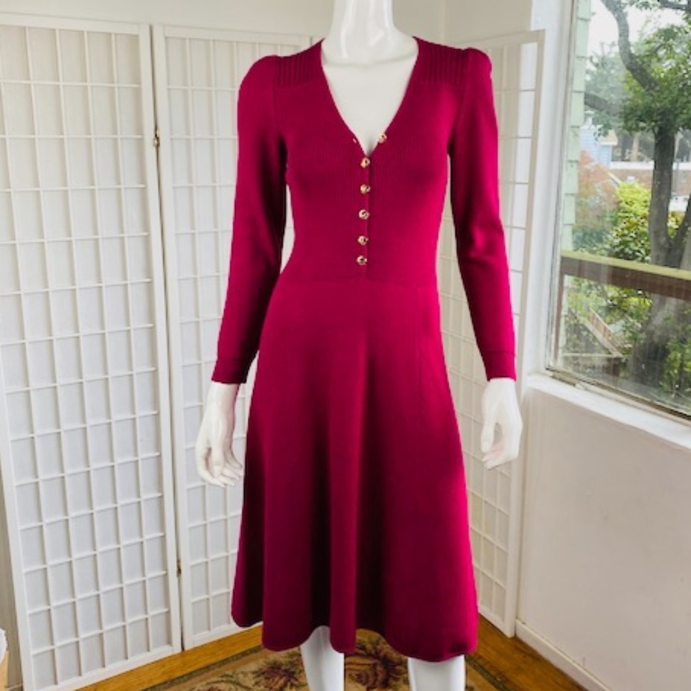 Vintage St. John Rayon Knit Dress, 4 / 6.